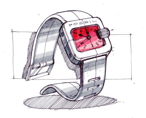 watch sketch Watch Pencil Drawing, Wrist Watch Drawing, Wrist Watch Drawing Sketches, Watch Design Sketch Ideas, Watch Exploded View, Industrial Sketching, Presentation Drawing, Watch Concept, Watch Sketch