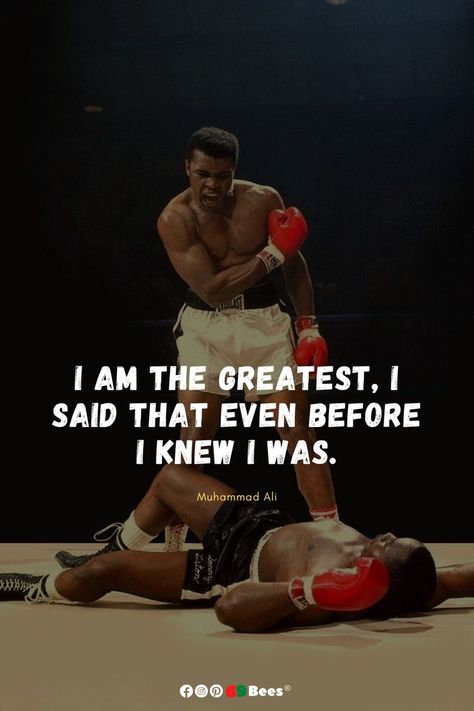 I am the greatest, I said that even before I knew I was. Mohammed Ali Quotes, Perfect Man Quotes, Gains Quote, Strong Man Quotes, Conor Mcgregor Quotes, Mike Tyson Quotes, I Am The Greatest, Inspirational Sports Quotes, Muhammed Ali