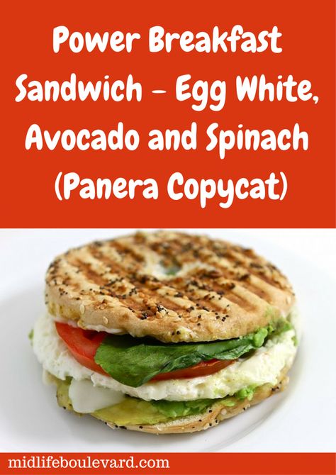 Avocado And Spinach, Egg White Breakfast, Egg White Recipes, Healthy Breakfast Sandwich, Superfood Breakfast, Power Breakfast, Breakfast Sandwich Recipes, Avocado Breakfast, Superfood Recipes