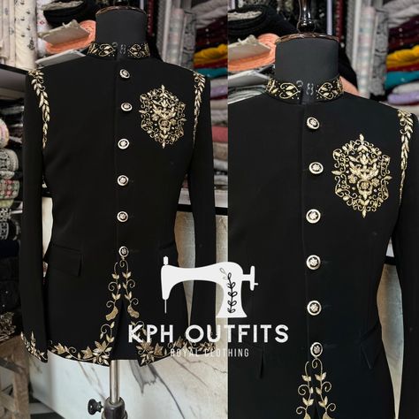 Groom Wedding Reception Special Customise Designer Luxury Stylish Tuxedo Suit 🔥 . . Customise more Colour Available 🔥 . . Order On Website Link In Bio Kphoutfits.com . . . . If you have any Questions about Products So Contact us +919870636767 . . . . . Get Your Dream Stylish and Trending Design Outfit Available 🔥 . . . . . . . #kphoutfits #groomsuit #receptionsuit #receptiontuxedo #tuxedocat #menblazer #designersuit #groomsuit #weddingoutfit #baratoutfit #weddingoutfit #custommade #menoutf... Reception Suits, Mens Embroidery, Ivory Suit, Design Outfit, Classy Suits, Royal Clothing, Whatsapp Call, Hand Work Embroidery, Tuxedo Suit