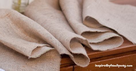 5 ways to keep burlap from unraveling Crafts With Burlap, Fabric Stiffener, Burlap Projects, Silicone Glue, Burlap Crafts, Burlap Lace, Studio Ideas, Craft Studio, Straight Stitch