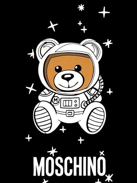 Moschino Logo Wallpaper, Moschino Bear Wallpaper, Moschino Wallpaper, Fashion Wall Art Printables, Moschino Bear, Hd Wallpaper Android, Fashion Logo Branding, Teddy Bear Design, Pop Art Wallpaper