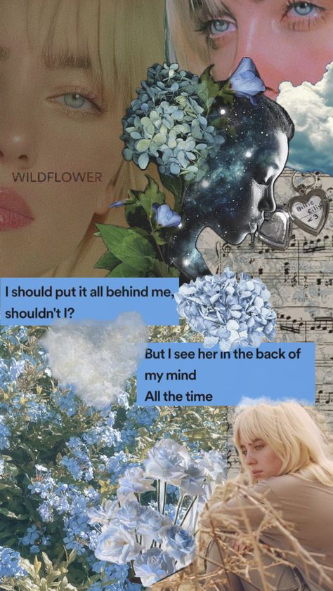 WILDFLOWER by Billie Eilish 🪻🌾 #wildflower #hitmehardandsoft #billieeilish #hmhas #blue #music #nature #love Every Last Word, Billie Eilish Wallpaper, Blue Music, Music Nature, Bear Wallpaper, Music Quotes, Billie Eilish, Album Covers, Wild Flowers