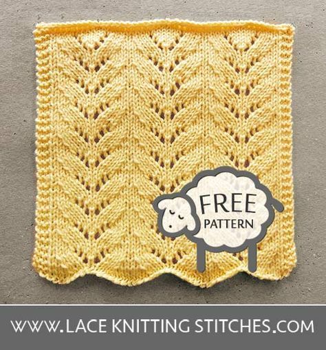 Knitting Lace Stitches, Free Lace Knitting Patterns, Easy Lace Knitting Stitches, Baby Blanket Knitting Pattern Easy, Knitting Quilt, Knitting Pattern Easy, Learning To Knit, Lace Knitting Stitches, Knitting Patterns Free Blanket