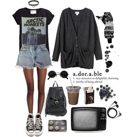 Mode Grunge Hipster, Grunge Shirts, Look Grunge, Mode Grunge, Ideas Clothes, Grunge Shirt, Basket Noir, Hipster Grunge, Look Short