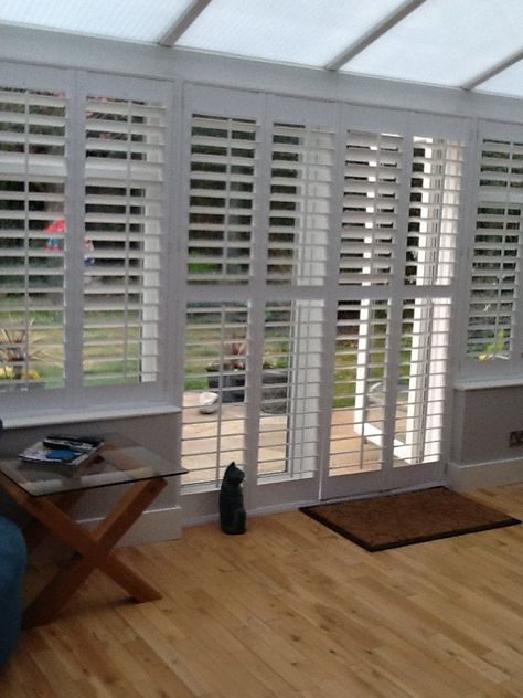 Conservatory Curtain Ideas, Conservatory Shutters, Conservatory Interiors, Conservatory Sofa, Conservatory Flooring, Conservatory Interior, Conservatory Decor, Conservatory Windows, Nautical Interior