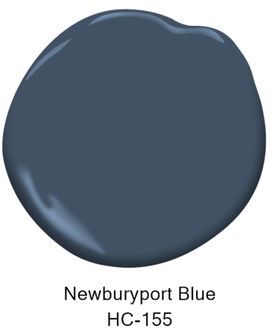 Newberry Port Blue Benjamin Moore, Benjamin Moore Newburyport Blue, Newburyport Blue, Blue Benjamin Moore, Benjamin Moore Kitchen, Blue Gray Paint Colors, Historic Colours, Hague Blue, Brown Dining Table