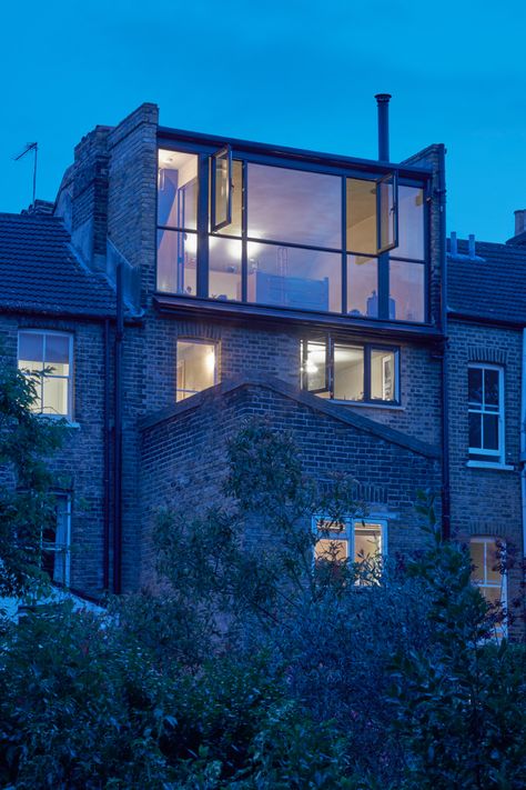 Glass, obvs. Also the door into the bedroom. And the cabinetry. Loft Extension, New Staircase, Roof Extension, Attic Conversion, Rear Extension, Architectural Photographers, Virtual Design, Loft Conversion, Japan Design