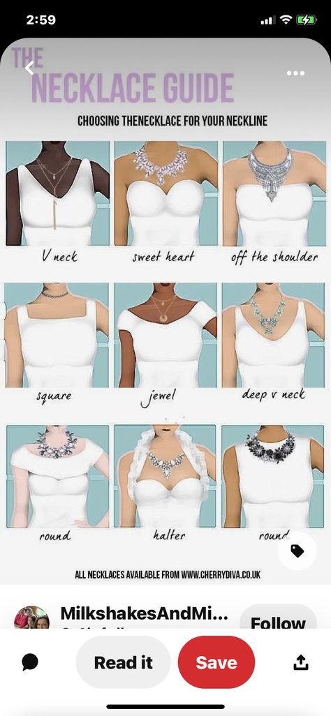 Sweetheart Neckline Necklace, Neckline Necklace Guide, Necklace Guide, Fashion Design Patterns, Design Patterns, Sweetheart Neckline, Off The Shoulder, V Neck, Wall