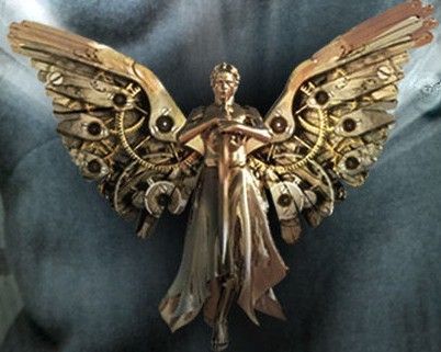 Dark Angel Wings, Tessa Gray, Necklace Drawing, Steampunk Christmas, Clockwork Princess, Clockwork Angel, The Dark Artifices, Angel Aesthetic, Angel Necklace