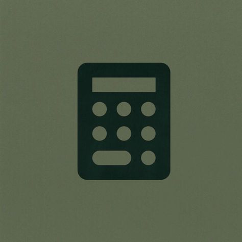 Green Calculator Icon, Green Calculator, Icon Ipad, Ipad Decor, Calculator Icon, Phone Logo, Icon Wallpaper, Phone Icons, Widget Icon