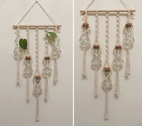 Macrame Propagation Station, Macrame Propagation, Bottle Plant, Macrame For Beginners, Plants In Bottles, Propagation Station, Plant Cuttings, Macrame, Plants