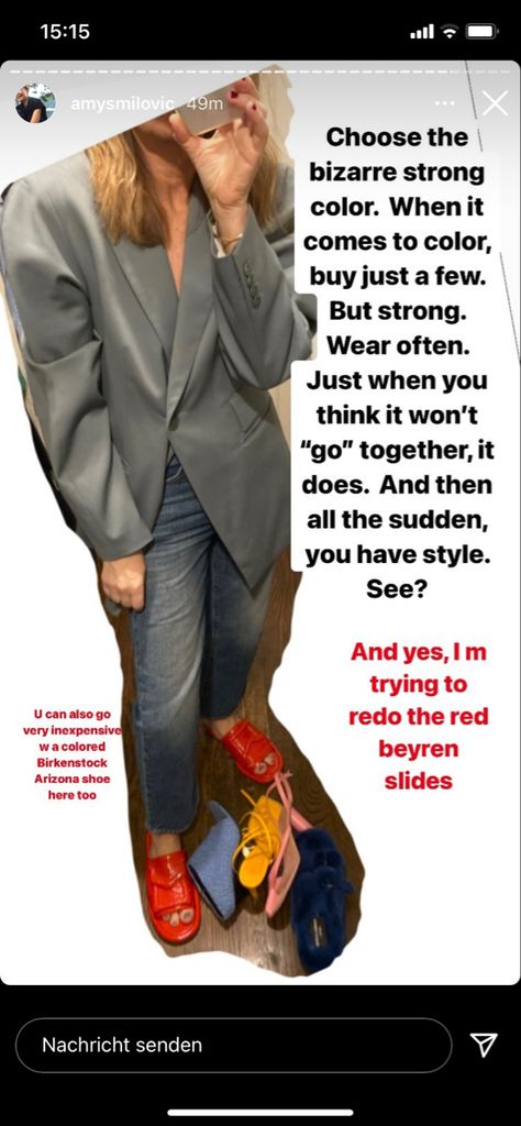 Outfit Formulas, Strong Colors, Style Board, Fashion Sense, Get Dressed, Fashion Advice, Things To Think About, Suit Jacket, Style Inspiration