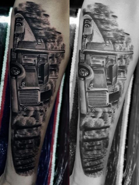 Trucking Life in 2022 | Truck tattoo, Trucker tattoo, Tattoos Trucker Tattoo, Caterpillar Tattoo, Truck Tattoo, Cross Tattoo For Men, Upper Arm Tattoos, Geniale Tattoos, Trucking Life, Big Rig Trucks, Cross Tattoo