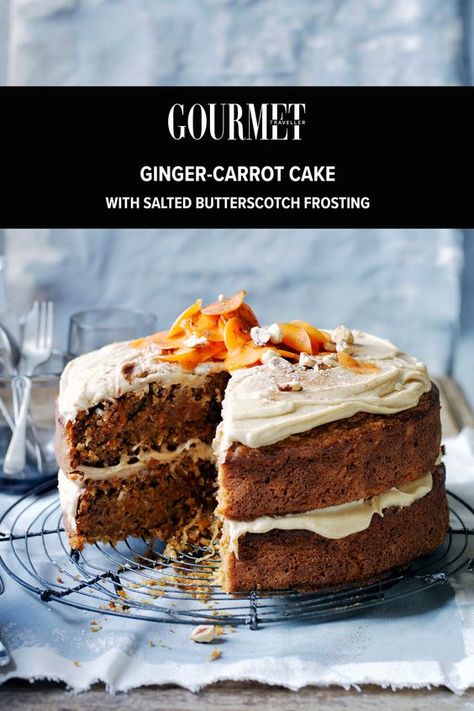 Butterscotch Frosting Recipe, Butterscotch Frosting, Carrot Cake Recipe Homemade, Carrot Cake Dessert, Sweet Potato Cakes, Sweet Potato Cake Recipe, Carrot Cake Recipe Healthy, Cafe Cakes, Korean Sweet Potato