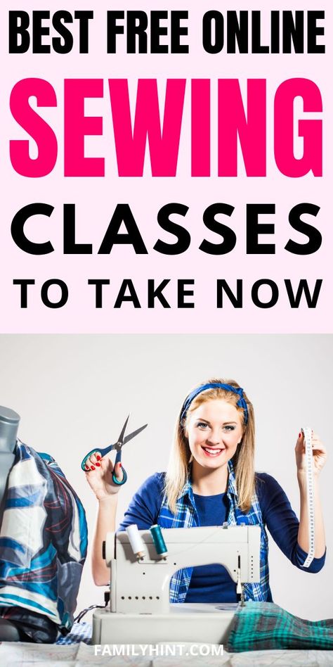 These free sewing classes will help you acquire knowledge and learn how to repair and sew garments, curtains, pillowcases, do home decor, etc. Sewing Classes For Beginners, Sewing Ruffles, Online Sewing Classes, Sewing Online, Free Classes, Brother Sewing Machines, Sewing Machine Basics, Sewing Courses, Sewing 101