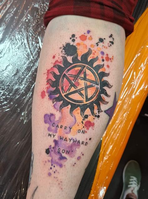 Fandom Tattoos, Disney Sleeve Tattoos, Charm Tattoo, Supernatural Tattoo, Mark Tattoo, Ring Finger Tattoos, Wicked Tattoos, Mother Tattoos, Full Body Tattoo