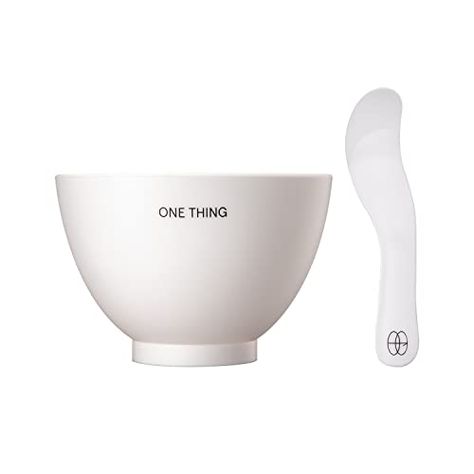 ONE THING Modeling Mask Mixing Bowl & Silicone Stick White | 1 Set | Facial Tool Kit for Modeling, Clay, Mud, Peel Off Mask, Reusable Spatula, Large Size Cup | Korean Skin Care Modeling Mask, Clay Mud, Mask Powder, Measuring Cups Set, Korean Skin, Peel Off Mask, Modeling Clay, Measuring Cup, Cup Set