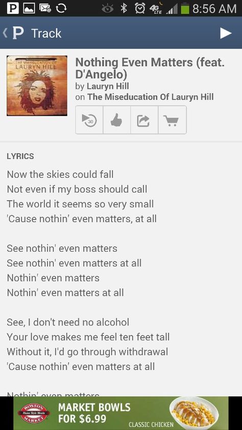 Nothing even Matters Lauryn Hill Lyrics, Nothing Even Matters, Miseducation Of Lauryn Hill, Lauryn Hill, Sound Of Music, Pretty Tattoos, Matter, Tattoos, Music