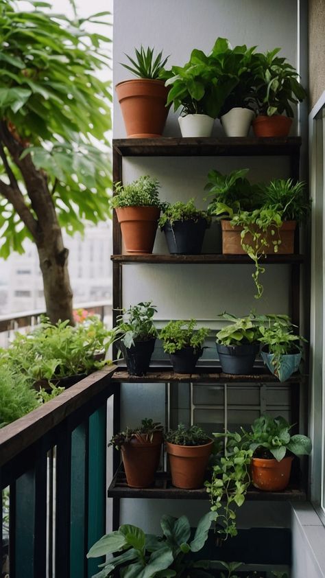 Transform your balcony into a cozy oasis with these apartment balcony garden ideas Get inspired by these small space design aesthetics for apartment living Explore DIY tips terrace ideas herb decor and more to elevate your outdoor decor Garden Terrace Ideas, Apartment Balcony Garden Ideas, Herb Decor, Diy Balcony Garden, Balcony Herb Gardens, Atlanta Style, Balcony Garden Ideas, Apartment Balcony Garden, Balcony Gardening