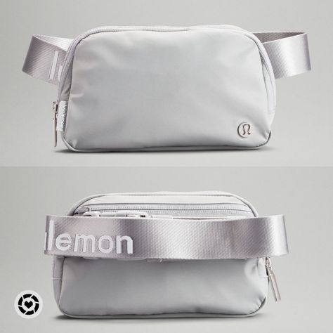 Lulu Silver Belt Bag, Lulu Lemon Fanny Pack, Lulu Fanny Pack, Lulu Belt Bag, Lululemon Everywhere Belt Bag, Everywhere Belt Bag, Random Items, Best B, Girly Bags