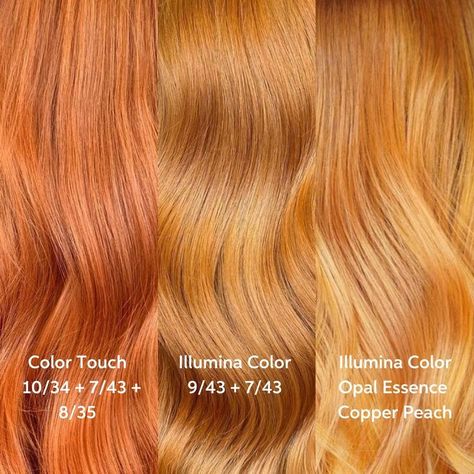 Wella Color Touch Formulas Copper, Light Golden Copper Hair, Dyed Hair Korean, Cooper Ginger Hair, Golden Ginger Hair, Golden Copper Hair Color, Copper Peach Hair, Golden Copper Hair, Modern Hairstyles For Women