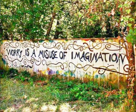 Worry Is A Misuse Of Imagination Pictures, Photos, and Images for ... High Life, Love Live, Life Advice, Great Quotes, That Way, Life Lessons, Quote Of The Day, Fence, No Worries