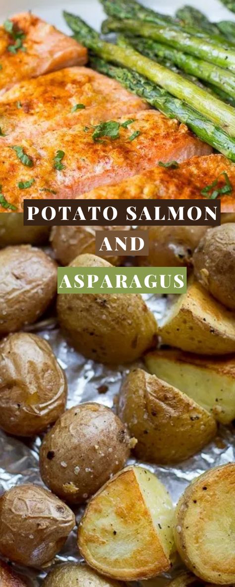 Potato Salmon, Asparagus Recipes Grilled, Asparagus Recipes Sauteed, Best Asparagus, Baked Salmon And Asparagus, Oven Salmon, Oven Roasted Salmon, Best Asparagus Recipe, Salmon Asparagus