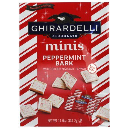 Ghirardelli Chocolate Minis Peppermint Bark, 11.6oz image 1 out of 4 Ghirardelli Peppermint Bark, Burr Basket, Ghirardelli Chocolate, Peppermint Bark, Chocolate Peppermint, Holiday Treats, Christmas Wishlist, Holiday Specials, Recipe Using