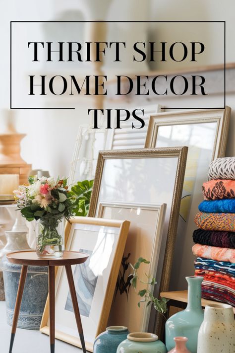 Transform your home with these expert thrift shopping tips. Learn how to find hidden gems and create a space you love without overspending. Colorful Knick Knacks, Thrifting Tips And Tricks, Anthropologie Home Diy, Thrifting Decor Ideas, How To Thrift, Goodwill Finds Thrifting Home Decor, Thrifted Bedroom Decor, Vintage Thrift Store Aesthetic, Thrifting Home Decor