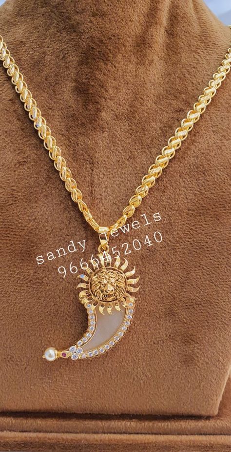 Mens Lockets Gold, Sun Locket Pendants Gold, Pulli Goru Designs For Men, Puligoru Chains For Boys, Puligoru Chains For Men, Puli Goru Designs For Boys, Baby Boy Gold Kada Designs, Tiger Nail Pendant Design For Men, Mens Locket For Men Gold