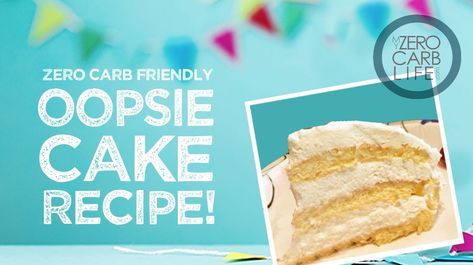 Oopsie Cake, Oopsie Bread Recipe, Dr Ken Berry, Carb Friendly Recipes, Zero Carb Foods, Low Carb Cheesecake Recipe, Ketogenic Desserts, Sugar Free Cake, Low Carb Muffins