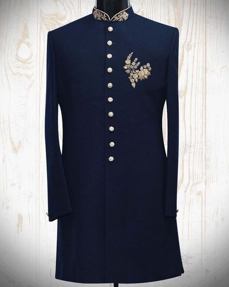 Indowestern Men, Sherwani Design, 50s Outfit, Handwork Design, Mens Indian Wear, Sherwani For Men Wedding, Vip Dress, Sherwani For Men, Indian Bridal Wear