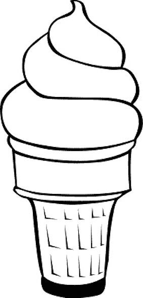 Ice Cream Cone Coloring Page: Free Ice Cream Cone Template or Coloring Page Ice Cream Clip Art, Cream Clip, Cone Template, Clip Art Black And White, Ice Cream Crafts, Ice Cream Coloring Pages, Cap Cake, Ice Cream Theme, Lawn Art