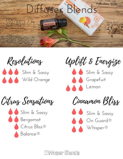 Slim & Sassy Doterra Slim And Sassy, Slim And Sassy, Doterra Blends, Doterra Diffuser, Doterra Diffuser Blends, Doterra Essential Oils Recipes, Young Living Essential Oils Recipes, Essential Oil Blends Recipes, Diffuser Recipes