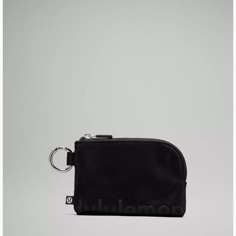 Lululemon Clippable Card Pouch Dimensions: 12cm X 8.5cm (4.7" X 3.3") Easy-Access Exterior Cardholder Zippered Main Compartment Card Pouch, Key Pouch, Womens Designer Handbags, Keychain Wallet, Mini Pouches, Lululemon Women, Water Repellent Fabric, Coin Pouch, Pouch Bag