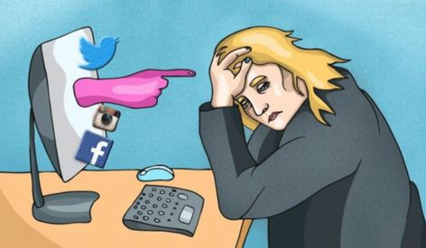 Social Media Negative, Effects Of Social Media, Technology Design Graphic, Satirical Illustrations, Social Media Impact, Social Media Art, Media Sosial, Electronic Media, Psychologist