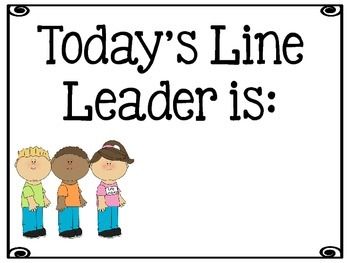 Do your students argue about who is the line leader or run and push to get in the front of the line? This simple poster completely changed that for my classroom. I printed this poster on colored paper, laminated it, and posted it on the inside of our classroom door. Line Leader Preschool, Line Leader Ideas, Line Leader Chart, Class Leader, Decoration Class, Phonics Flashcards, Happy Teacher, Class Rules, Learning Poster