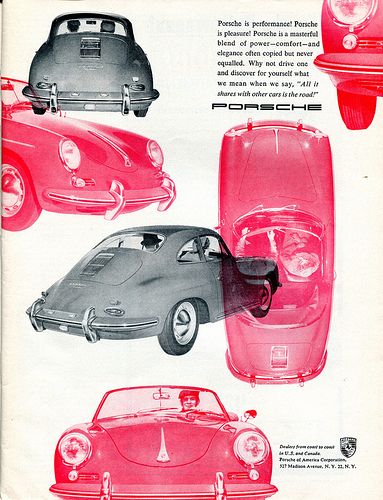 1960 Porsche Advertising Sports Car Illustrated December 1… | Flickr 50s Cars, Vintage Porsche, Vw Porsche, Car Advertising, Car Illustration, Volkswagen Bus, Porsche 356, Car Posters, Vw Camper