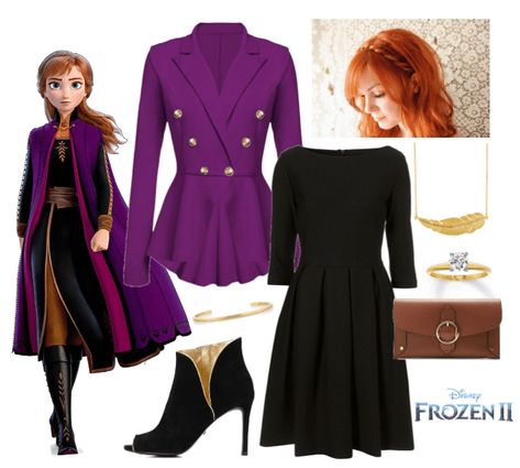 Frozen 2 Anna Outfit Outfit | ShopLook Anna And Elsa Inspired Outfits, Frozen Anna Outfit, Frozen Disney Bounding, Anna Frozen 2 Outfit, Frozen Anna Inspired Outfit, Anna Outfits Disney, Anna Frozen Inspired Outfits, Anna Outfit Ideas, Frozen Outfits For Women