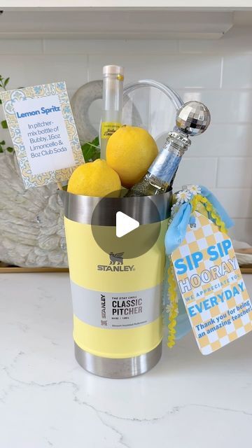 Shahla Sandoval on Instagram: "Teacher Appreciation Gift from the Classroom- this is an idea for my room parents. Comment TAG and you’ll receive a link to everything I purchased and the free tags to print at home. Don’t want to do a classroom gift? Print the tag and add it onto whatever drink of your choice.  #teachergifts #teacherappreciationweek #teacherappreciation #printable #stanleypitcher" Room Parent Gifts From Teacher, Room Parent Gifts, Free Tag, Parents Room, Room Mom, Classroom Gifts, Drink Gift, Teacher Mom, Teacher Appreciation Gift