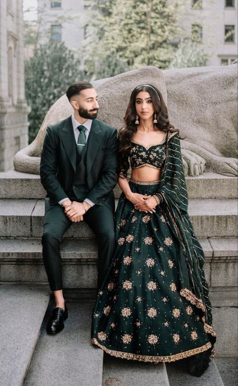 Couples Dresses Matching Wedding, Engagement Outfits Indian Couple, Bride And Groom Indian Wedding Outfit, Engagement Outfits Indian, Indian Engagement Outfit, Groom Indian Wedding Outfits, Indian Reception Outfit, Indian Wedding Reception Outfits, Wedding Matching Outfits