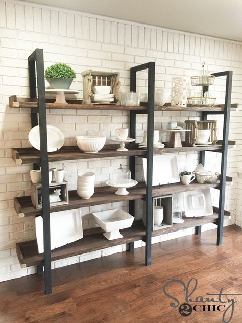 modern-diy-plate-rack Diy Plate Rack, Modern Plates, Diy Regal, Bookshelves In Living Room, Furniture Appliques, Plate Rack, Free Furniture, Plate Racks, Creation Deco