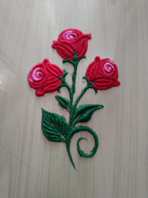 Siddhis rangoli art Rose Rangoli Designs, Simple Rangoli Designs For Beginners, Modern Rangoli, Rose Rangoli, Flower Rangoli Designs, Colour Kolam, Simple Flower Rangoli, Rangoli Designs For Competition, Simple Rangoli Designs