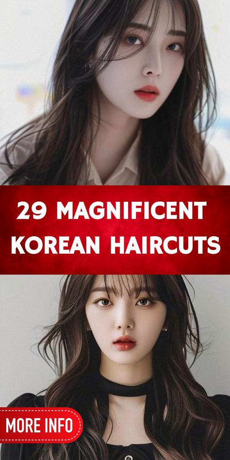 Discover the versatility of Korean haircuts with our curated selection of 29 fashionable options. Transform your look with a fresh, on-trend hairstyle that's sure to turn heads wherever you go. Korean Haircuts For Oval Face, Korean Haircut For Chubby Face, Diamond Face Haircut, Korean Pixie, Korean Haircuts, Hush Cut, Korean Hairstyles Women, Trend Hairstyle, Two Block Haircut