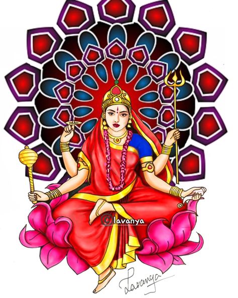 Navratri Day 9 : Maa Siddhidatri, the goddess who bestows divine powers and spiritual knowledge. #navratri #love #digitalart #digitalillustration #instadaily Maa Siddhidatri, Spiritual Knowledge, The Goddess, Digital Illustration, Spirituality, Digital Art, Quick Saves