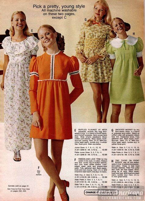 70s Teenage Fashion, 60s 70s Fashion, 60s And 70s Fashion, Seventies Fashion, 70’s Fashion, Junior Fashion, 1970s Fashion, Moda Vintage, Junior Outfits