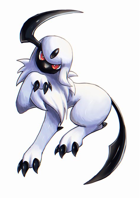 Absol Pokemon Art, Absol Tattoo, Tyra Core, Absol Pokemon, Halloween Pokemon, Pokémon Fanart, Fanart Wallpaper, Pokémon Art, Pokémon Stuff