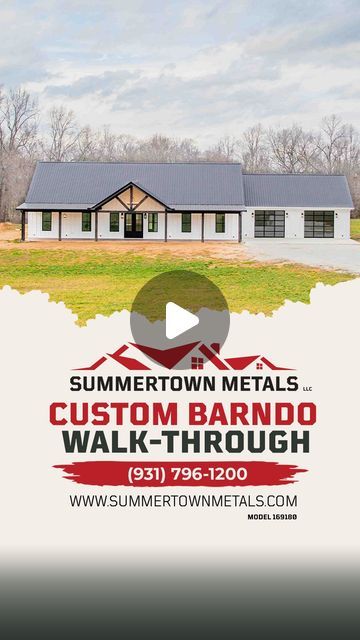 Summertown Metals on Instagram: "Another example of one of the many ways customers have custom-finished out their interior like in this heavily modified Thompson plan.
#summertownmetals #barndominiumhomes #barndos
#buildyourhome #countryhome #barnlife #countryliving
#summertowntn #summertowntennessee
#morristowntn #morristowntennessee #tennessee
#haydenal #haydenalabama #alabama" Summertown Metals, Morristown Tennessee, August 19, Barndominium, Country Living, Country House, Alabama, Tennessee, House Plans