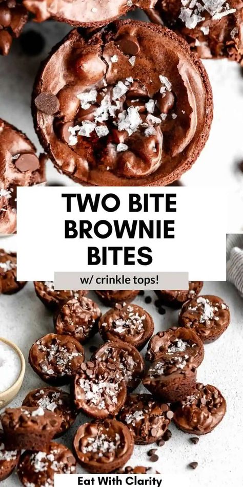 Gluten Free Brownie Bites, Two Bite Brownies, Mini Muffin Tin Recipes, Mini Brownie Bites, Best Gluten Free Cookies, Gluten Free Brownie, Baked Recipes, Mini Brownies, Grain Free Desserts